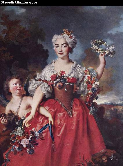 Nicolas de Largilliere Portrat der Marquise de Gueydan als Flora